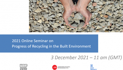  2021 Online Seminar "Progress of Recycling in the Built Environment"