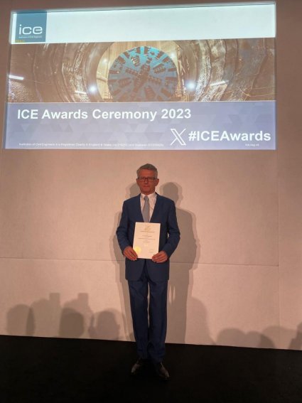 Investigador do LNEC recebeu o Environmental Geotechnics Prize 2023 do Institution of Civil Engineers do Reino Unido