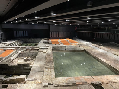 Notícia relativa à abertura do Museu das Termas Romanas de Chaves