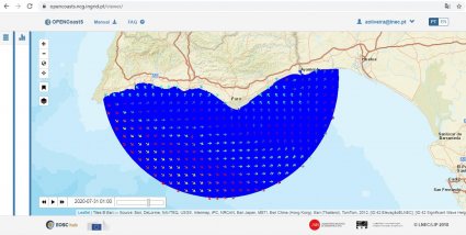 Serviço OPENCoastS agora aplicável à circulação acoplada ondas e correntes e a escoamentos 3D baroclinicos
